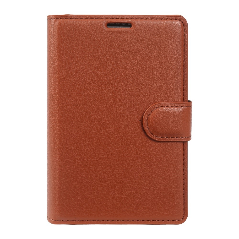 Litchi könyvformájú tok a Samsung Galaxy Z Fold8 5G-hez – barna