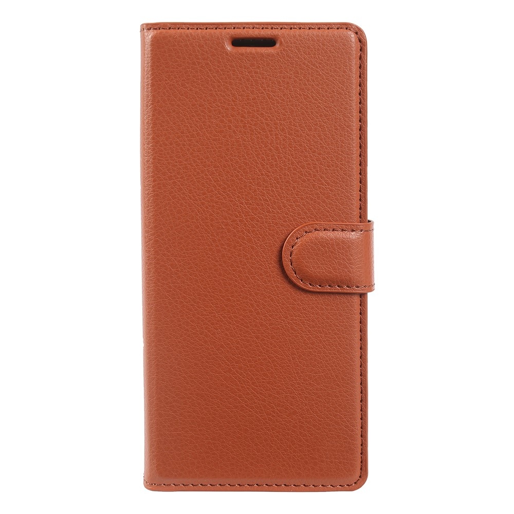 Litchi könyvformájú tok a Samsung Galaxy Z Fold8 Ultra 5G-hez – barna