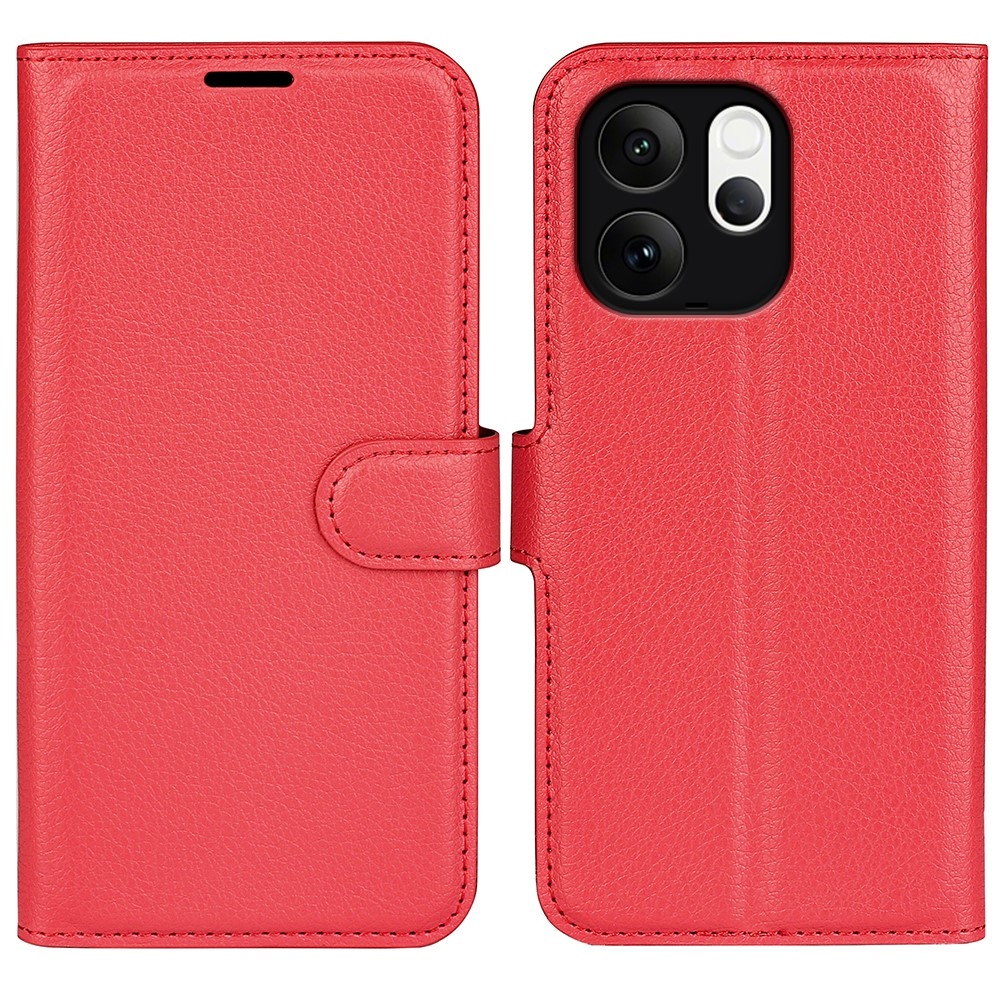 Litchi könyv tok a Vivo V70 5G-hez - piros
