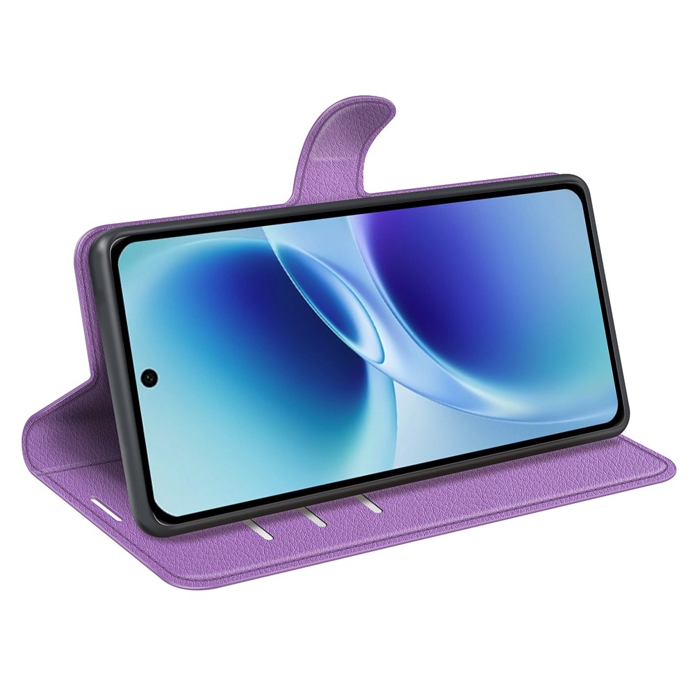 Litchi könyv tok a Vivo V70 5G-hez - lila