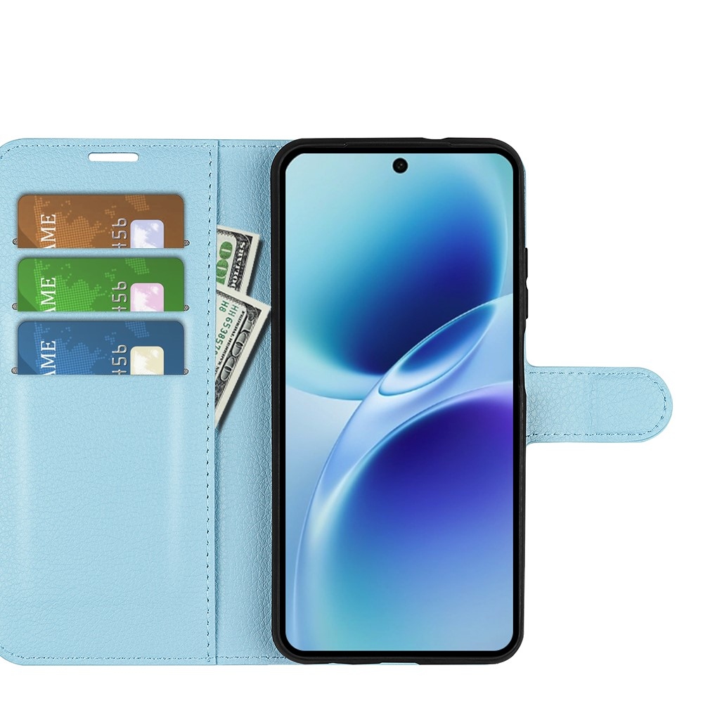 Litchi könyv tok a Vivo V70 5G-hez - kék