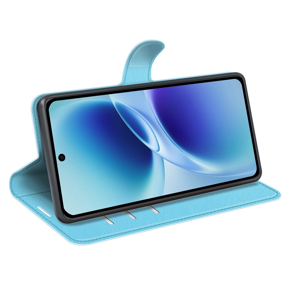 Litchi könyv tok a Vivo V70 5G-hez - kék