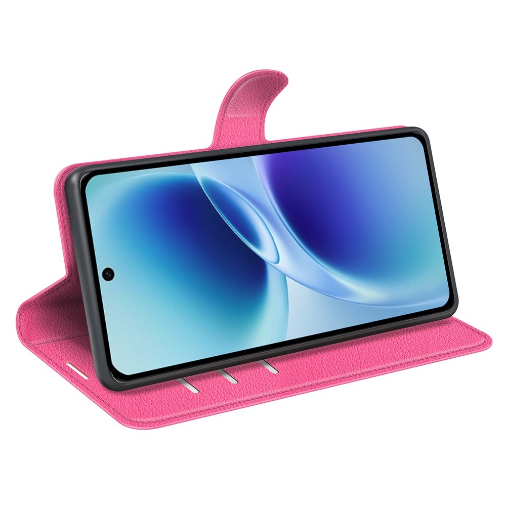 Litchi könyv tok a Vivo V70 5G-hez - rózsa