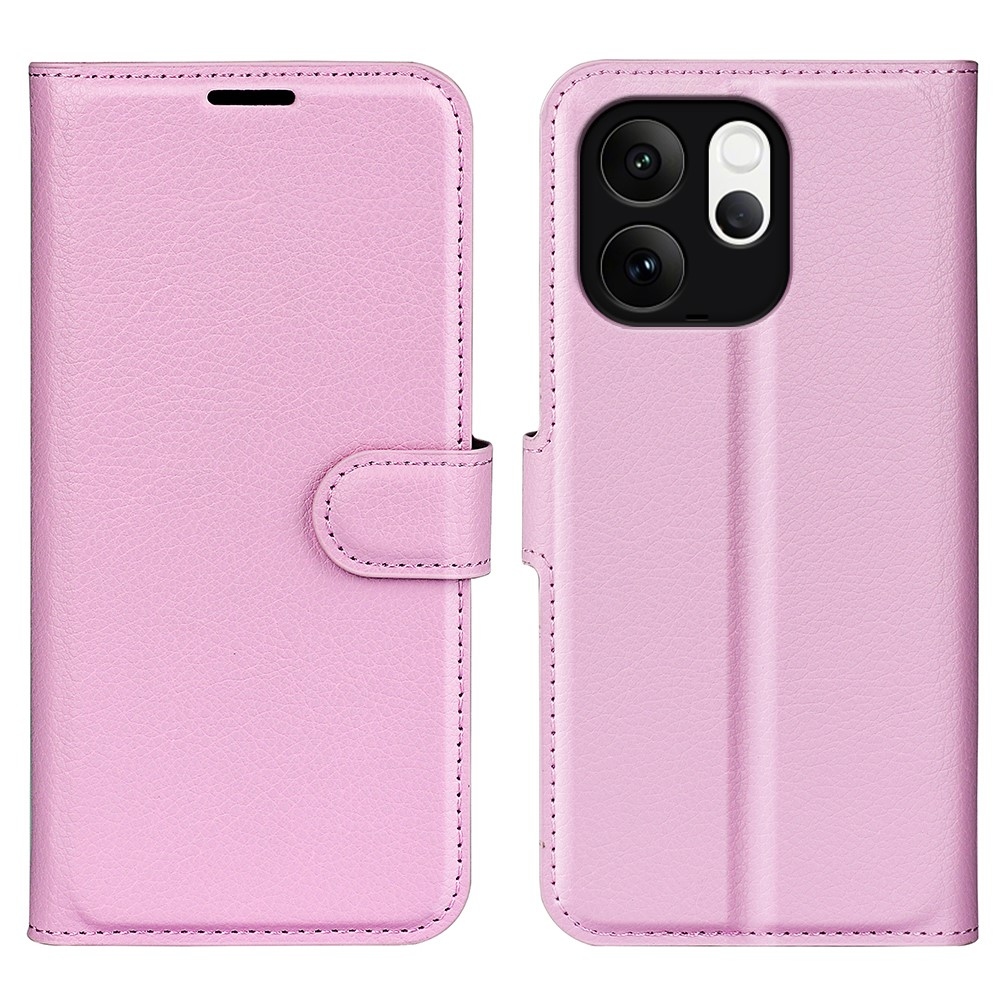 Litchi könyv tok a Vivo V70 5G-hez - rózsaszínű