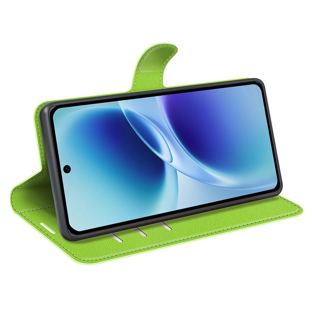 Litchi könyv tok a Vivo V70 5G-hez - zöld