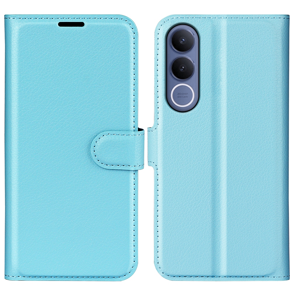 Litchi könyv tok a Vivo V70 FE 5G készülékhez - kék