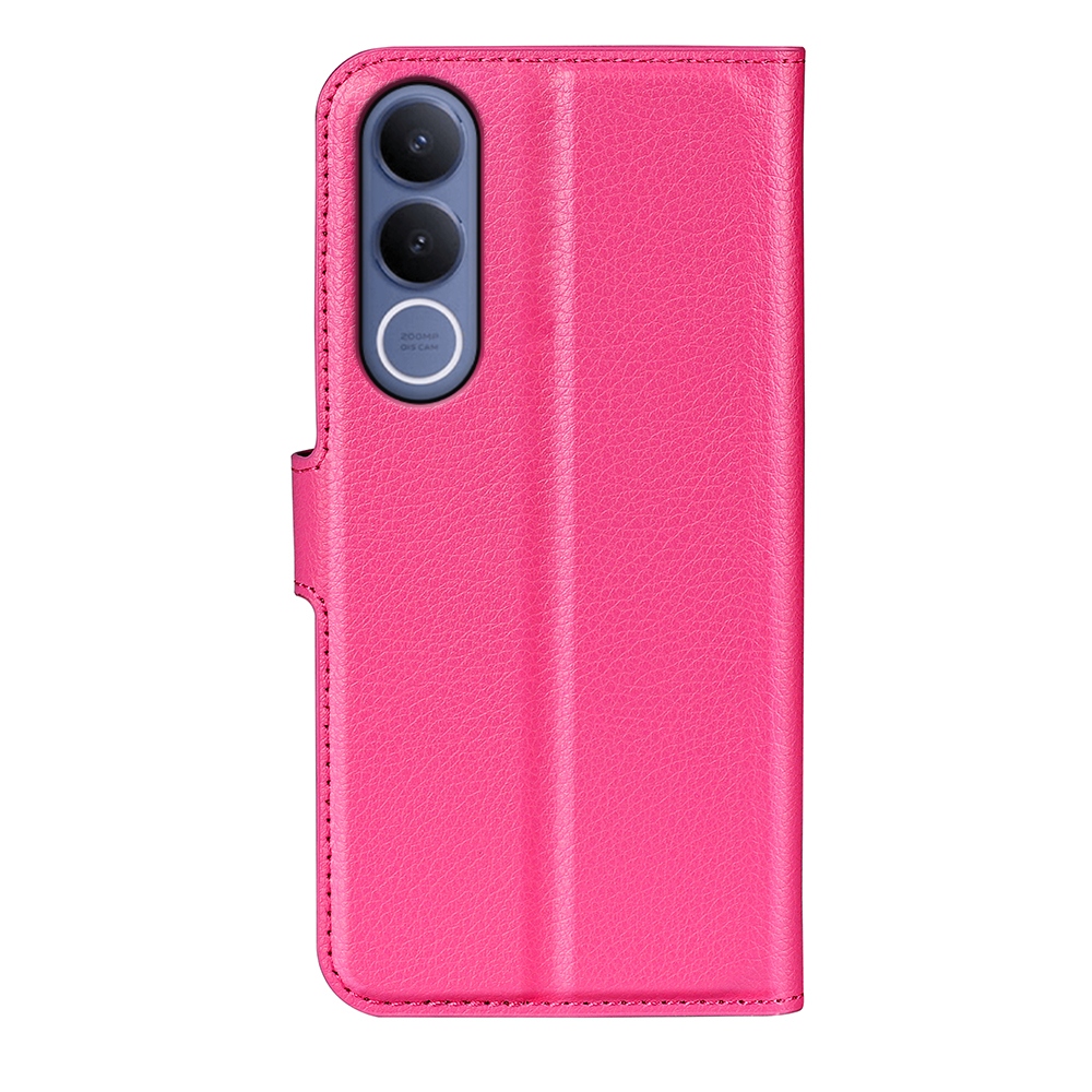 Litchi könyv tok a Vivo V70 FE 5G-hez - rózsa