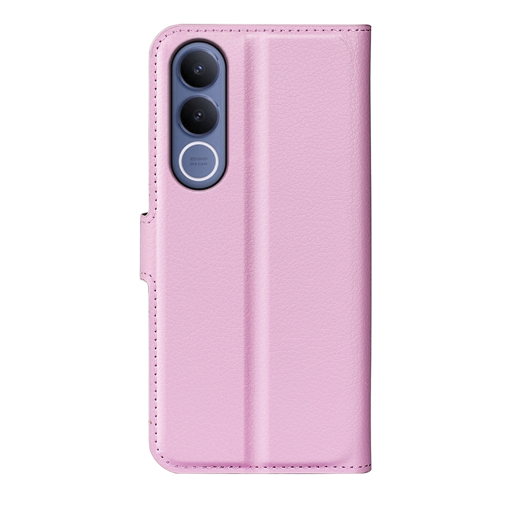 Litchi könyv tok a Vivo V70 FE 5G készülékhez - rózsaszín