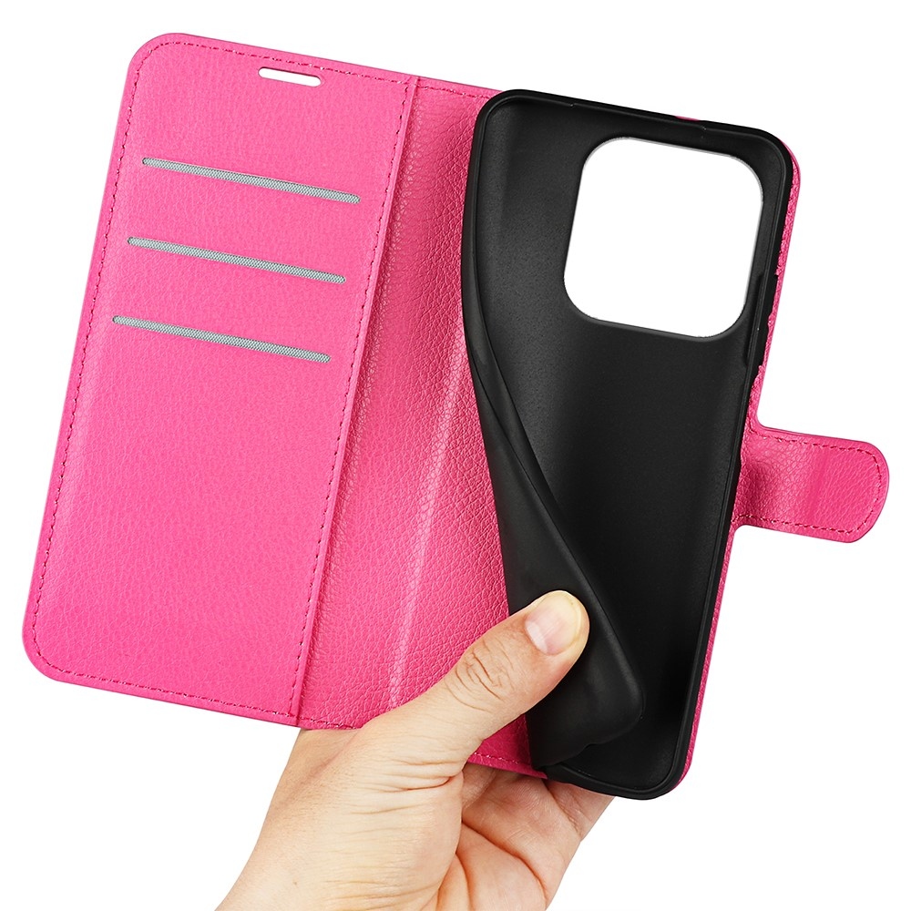 Litchi könyv tok Xiaomi 17 - rózsa