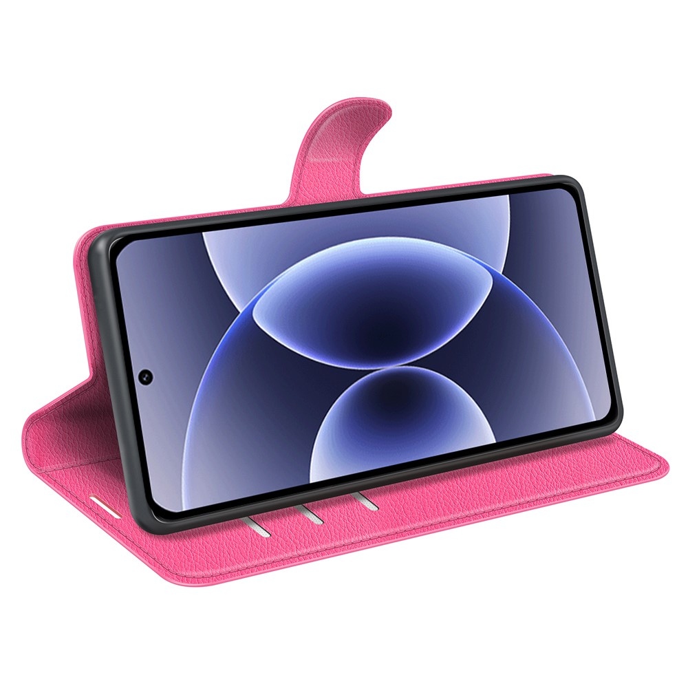 Litchi könyv tok Xiaomi 17 - rózsa