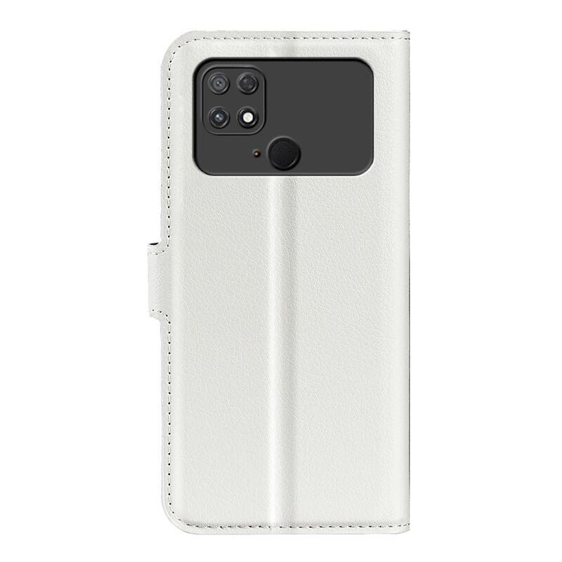Litchi könyv tok a Xiaomi Poco C40-hez - fehér