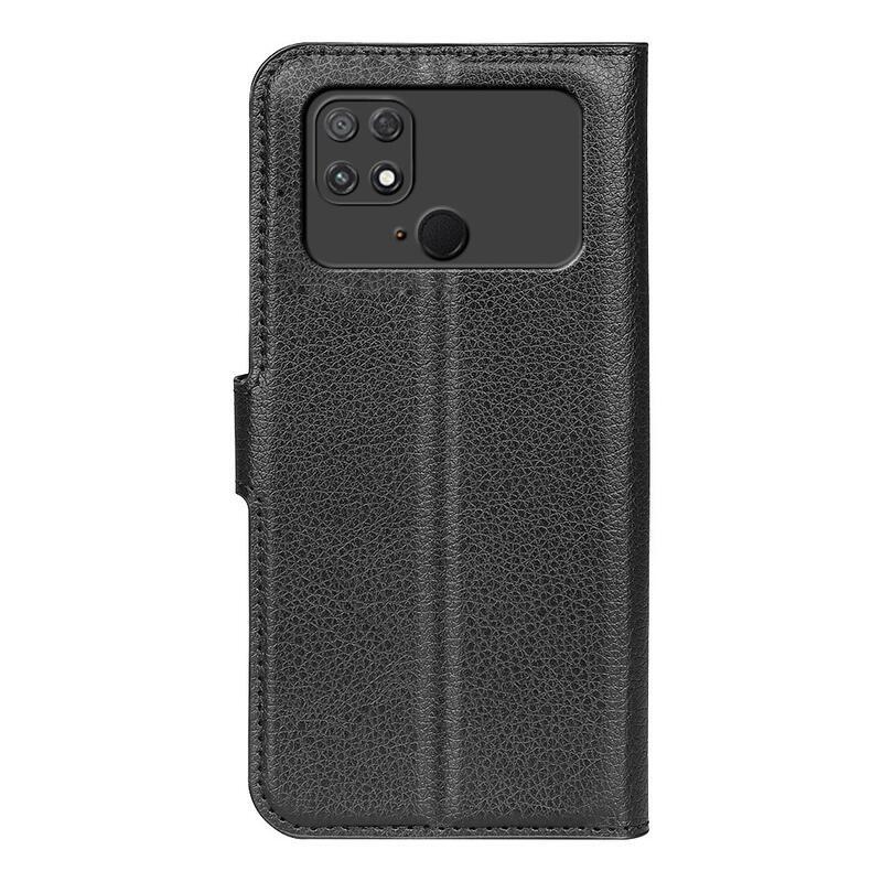 Litchi könyv tok a Xiaomi Poco C40-hez - fekete