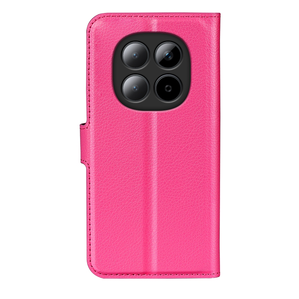 Litchi könyv tok Xiaomi Poco M8 5G/Redmi Note 15 5G - rózsaszínű