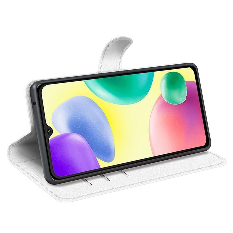 Litchi könyv tok Xiaomi Redmi 10A-hoz - fehér