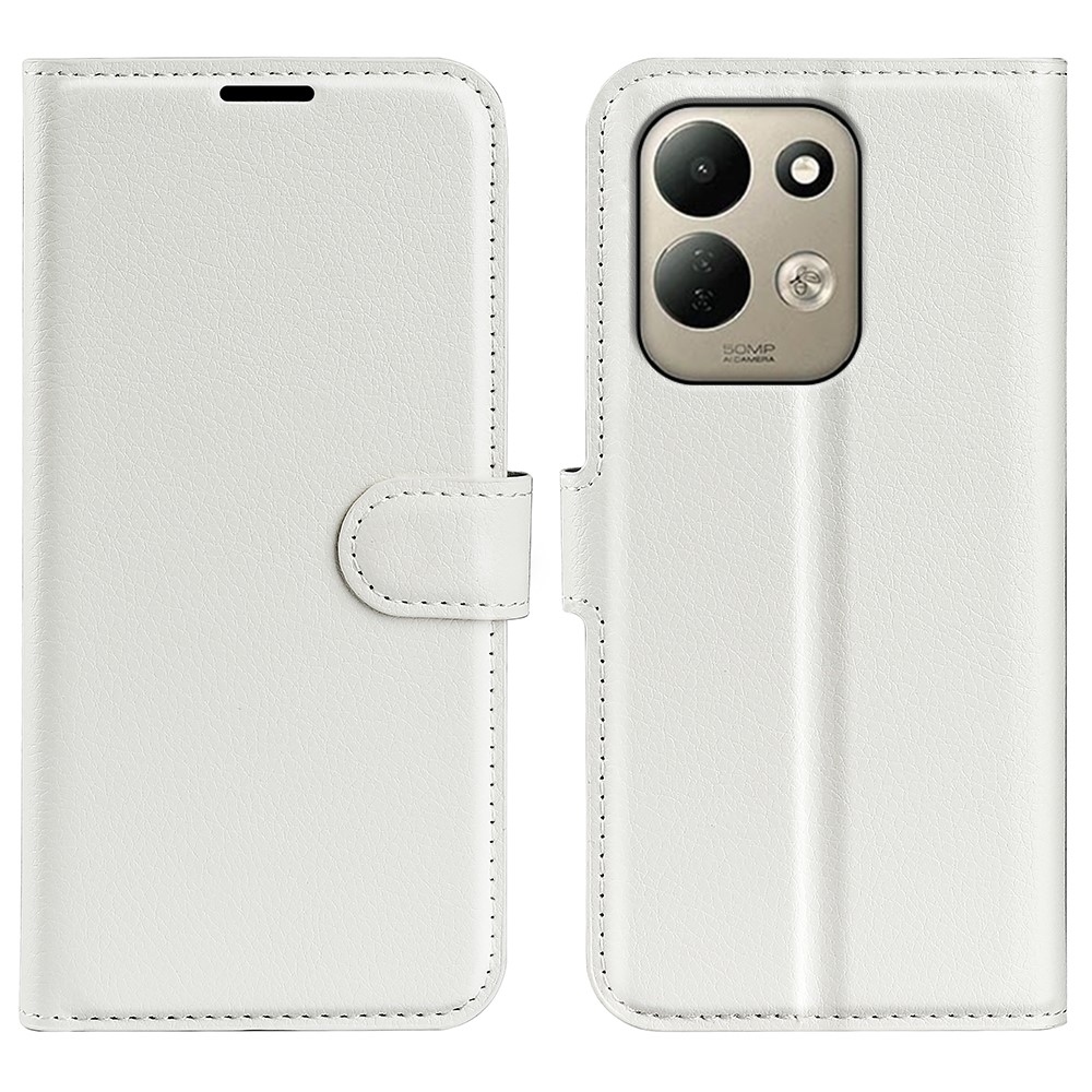 Litchi könyvhátlap a Xiaomi Redmi 17 4G/5G-hez – fehér