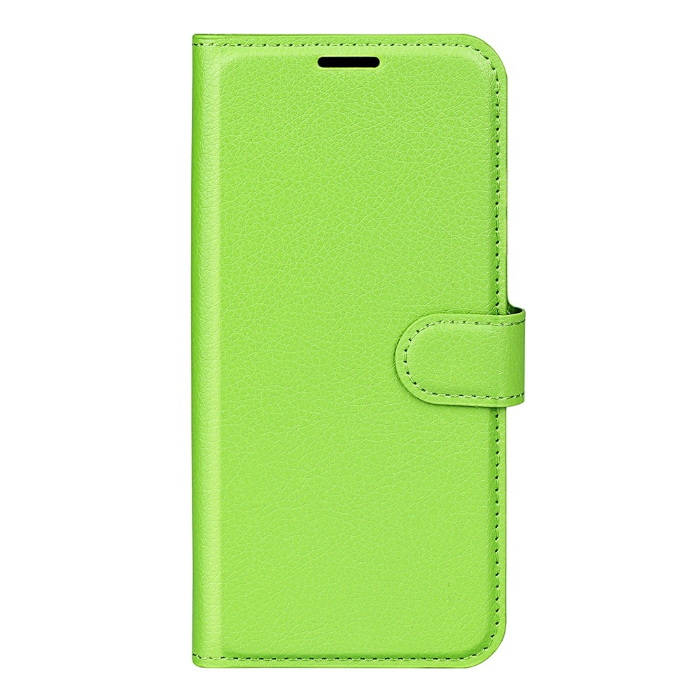 Litchi könyvformájú tok a Xiaomi Redmi 17 4G/5G-hez – zöld