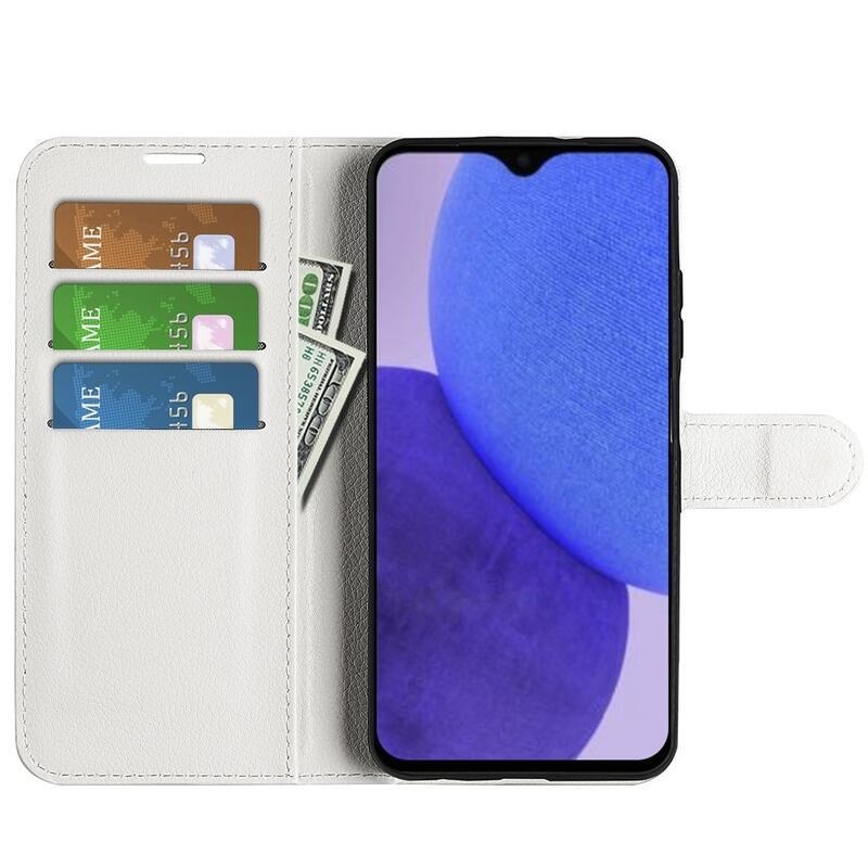 Litchi könyv tok Xiaomi Redmi A1+/A2+ - fehér