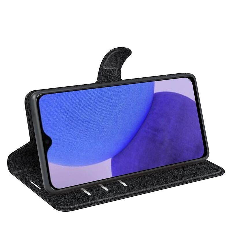 Litchi könyv tok Xiaomi Redmi A1+/A2+ készülékhez - fekete