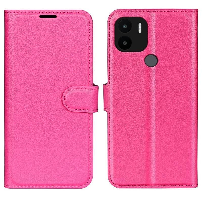 Litchi könyv tok Xiaomi Redmi A1+/A2+ - rózsa