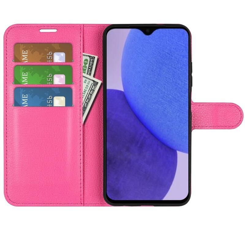 Litchi könyv tok Xiaomi Redmi A1+/A2+ - rózsa