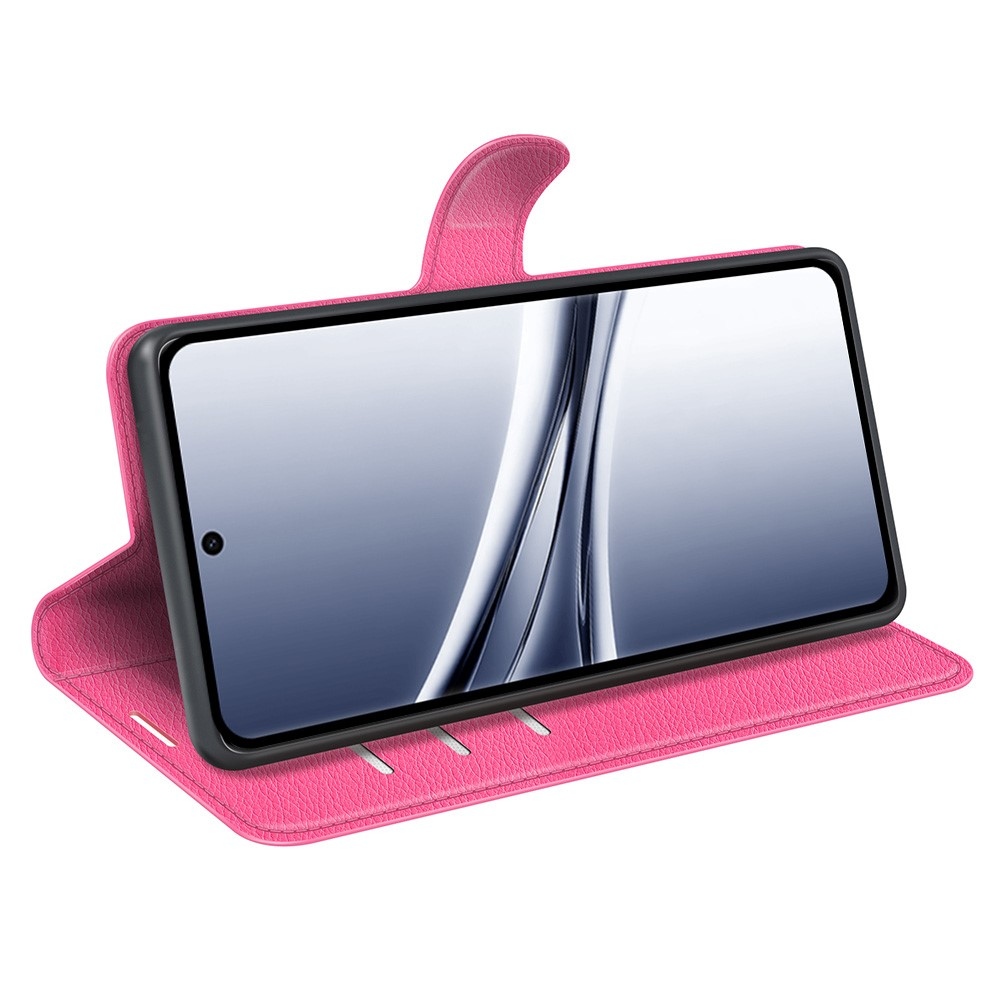 Litchi könyv tok Xiaomi Redmi Note 15 4G - rózsa