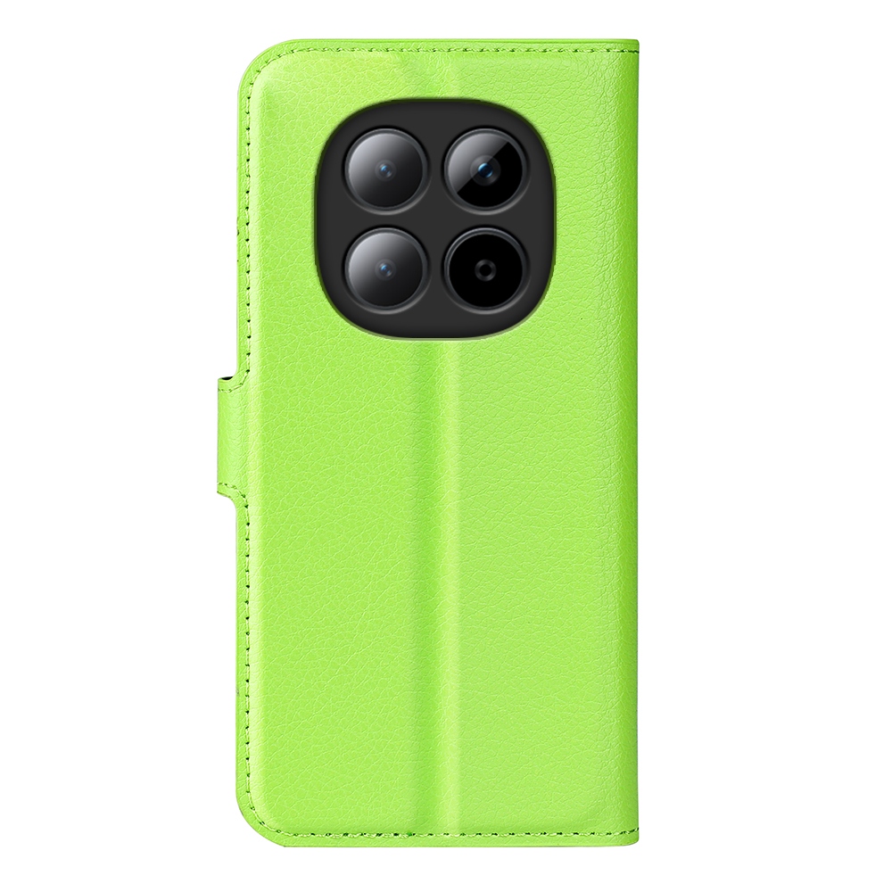 Litchi könyv tok Xiaomi Redmi Note 15 Pro+ 5G/Xiaomi Poco M8 Pro 5G - zöld