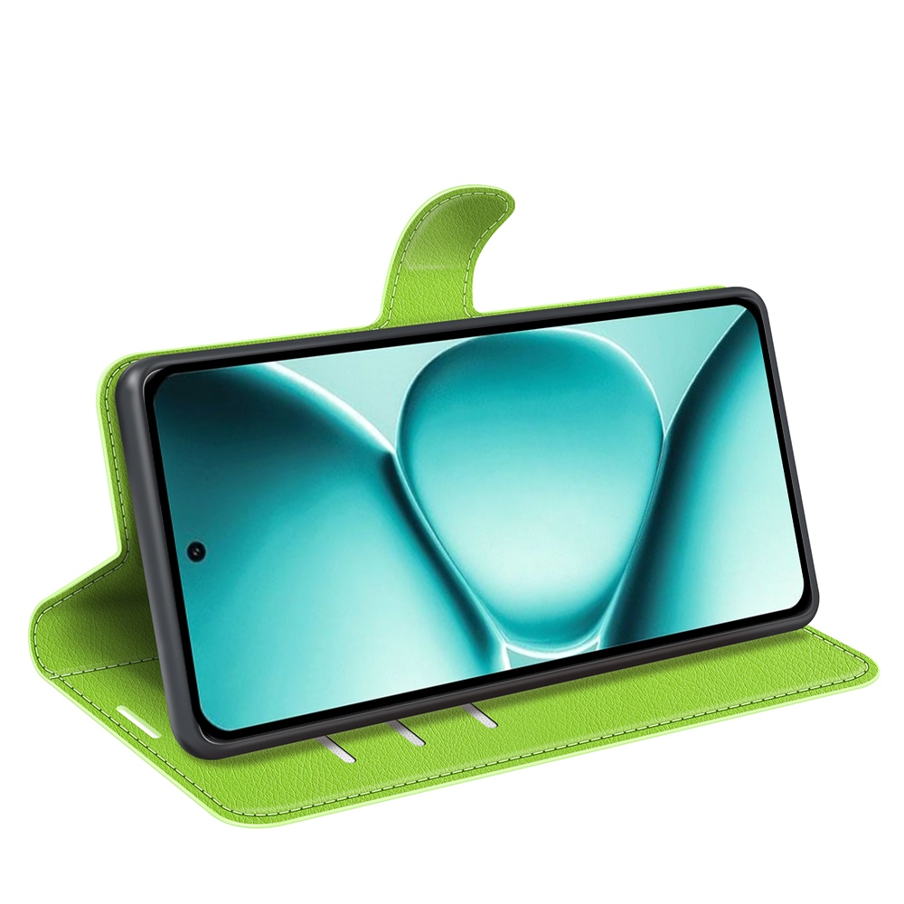 Litchi könyv tok Xiaomi Redmi Note 15 Pro+ 5G/Xiaomi Poco M8 Pro 5G - zöld