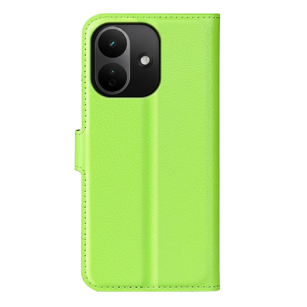 Litchi könyvformájú tok a Xiaomi Redmi Note 17 Pro 5G-hez – zöld