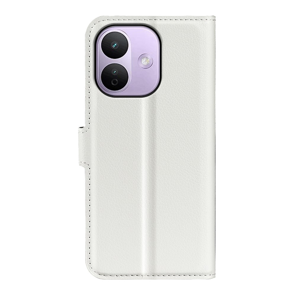 Litchi könyvszerű tok a Xiaomi Redmi Note 17 Pro Max 5G-hez – fehér