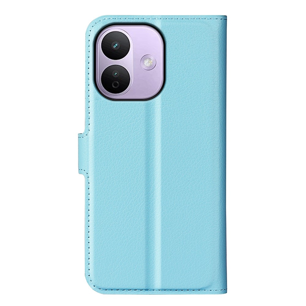 Litchi könyvformájú tok a Xiaomi Redmi Note 17 Pro Max 5G-hez – kék