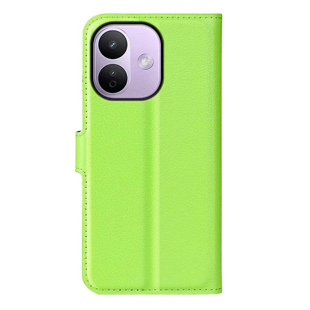 Litchi könyvformájú tok a Xiaomi Redmi Note 17 Pro Max 5G-hez – zöld