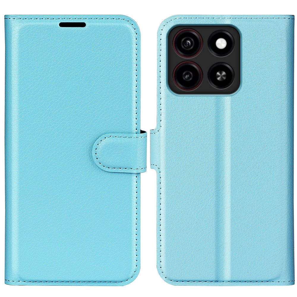 Litchi könyv tok ZTE Blade A35-hez - kék