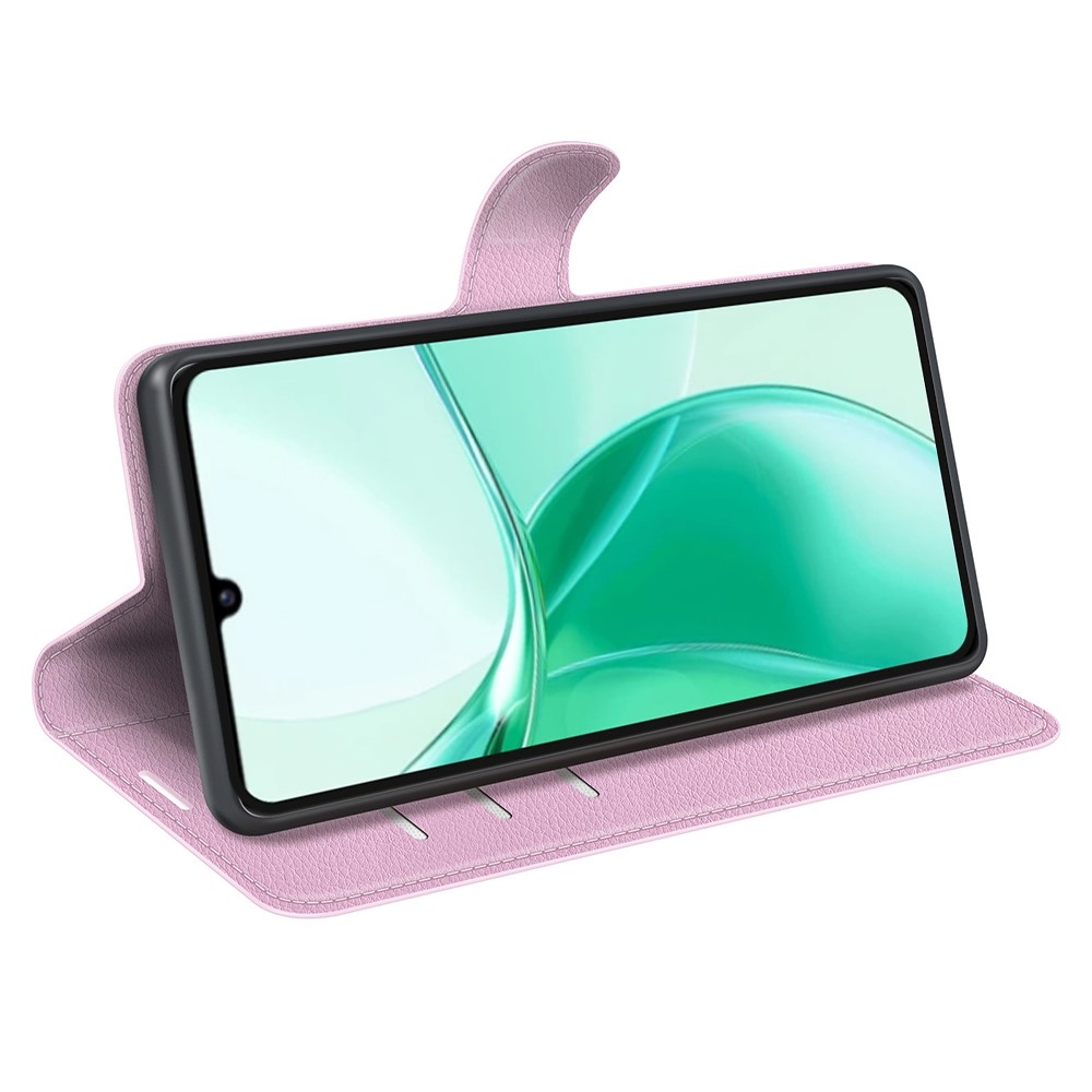 Litchi könyv tok a ZTE Blade A35 készülékhez - rózsaszín