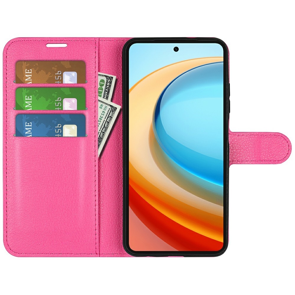 Litchi könyv tok a ZTE Blade A75 5G-hez - rózsaszínű