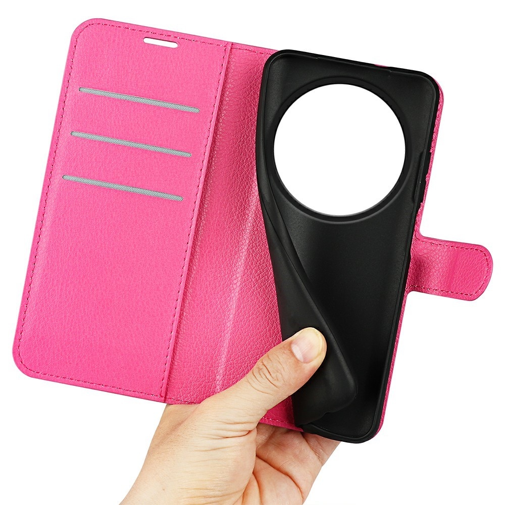 Litchi könyv tok a ZTE Blade A75 5G-hez - rózsaszínű