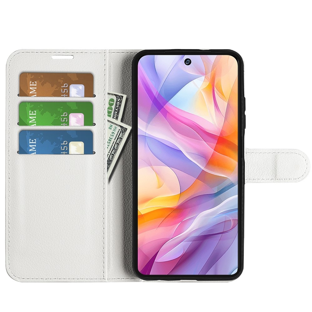 Litchi könyv tok a ZTE Blade V70 Vita készülékhez - fehér