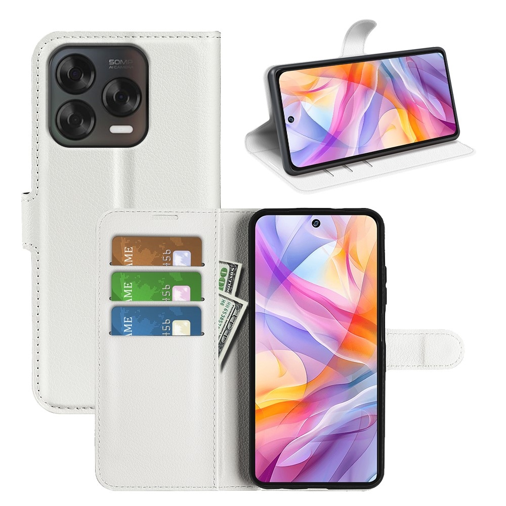 Litchi könyv tok a ZTE Blade V70 Vita készülékhez - fehér