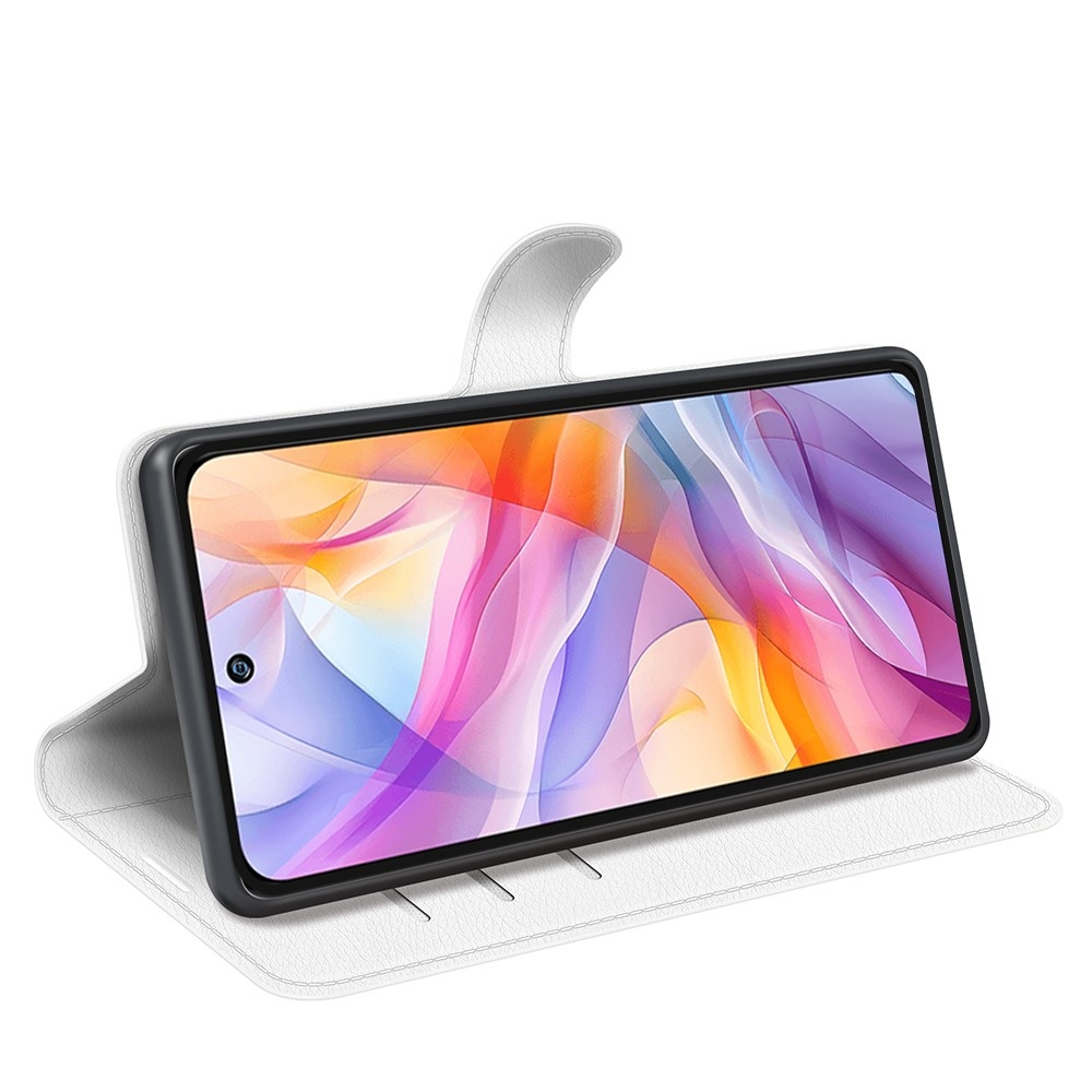 Litchi könyv tok a ZTE Blade V70 Vita készülékhez - fehér