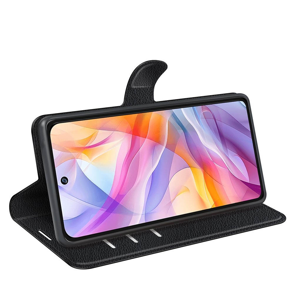 Litchi könyv tok a ZTE Blade V70 Vita készülékhez - fekete
