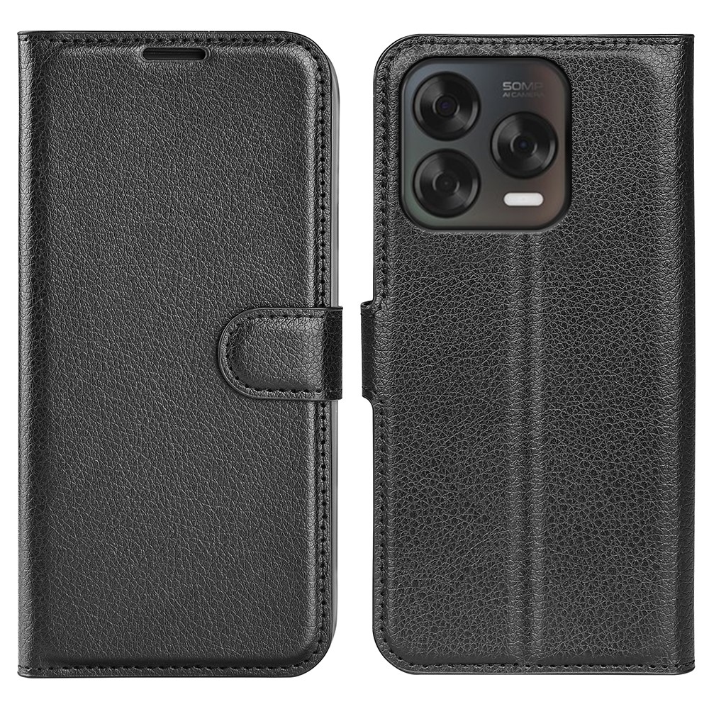 Litchi könyv tok a ZTE Blade V70 Vita készülékhez - fekete