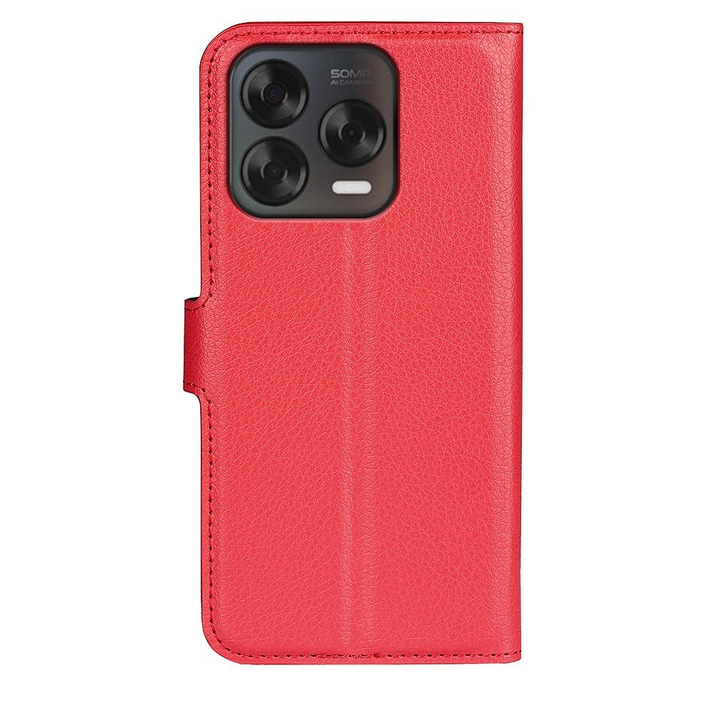 Litchi könyv tok a ZTE Blade V70 Vita készülékhez - piros