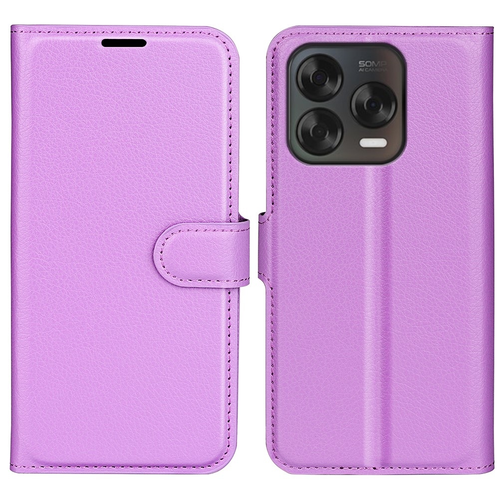Litchi könyv tok a ZTE Blade V70 Vita készülékhez - lila