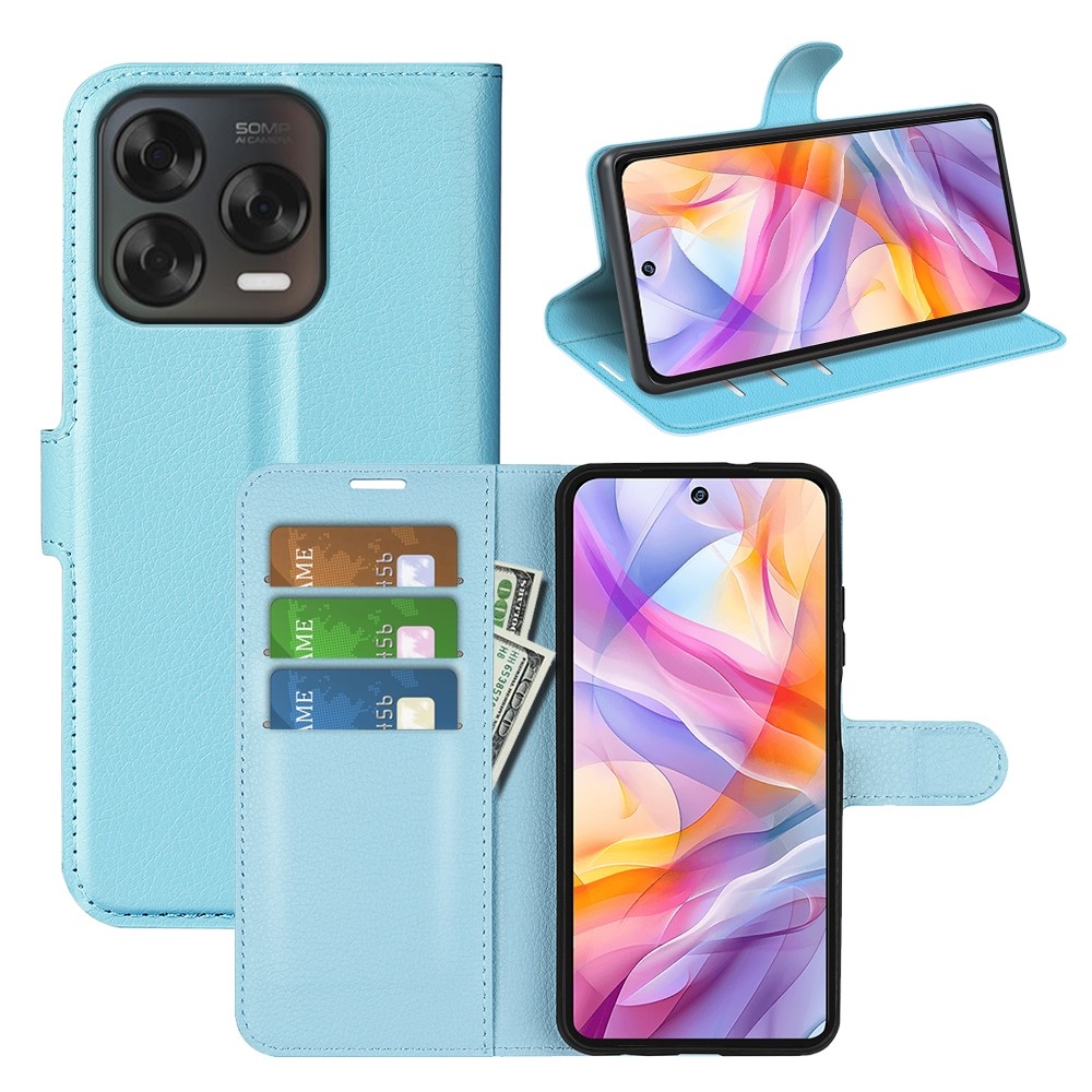 Litchi könyv tok a ZTE Blade V70 Vita készülékhez - kék