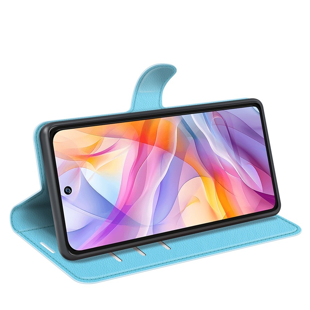 Litchi könyv tok a ZTE Blade V70 Vita készülékhez - kék