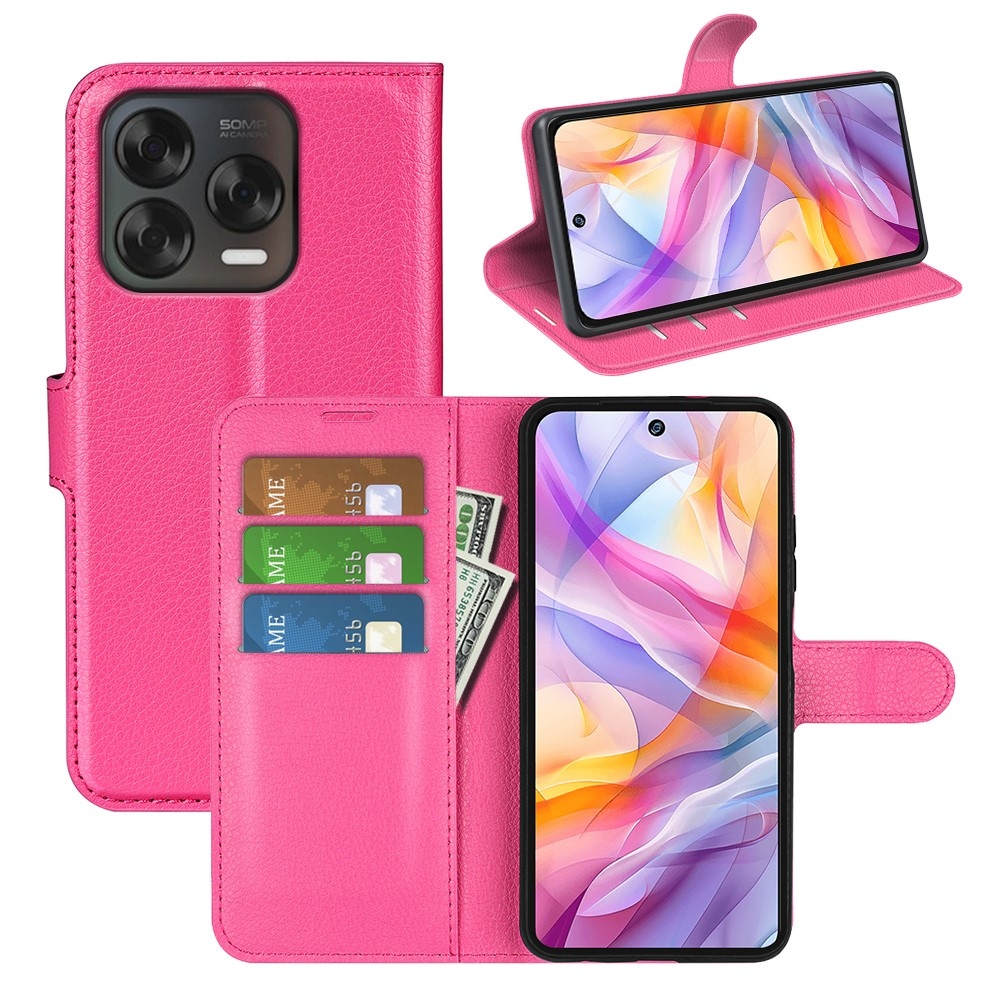 Litchi könyv tok ZTE Blade V70 Vita - rózsa
