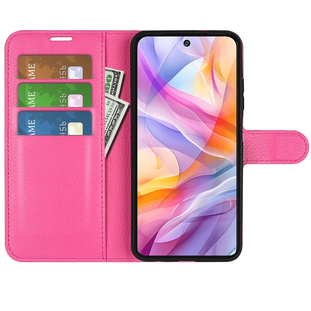 Litchi könyv tok ZTE Blade V70 Vita - rózsa