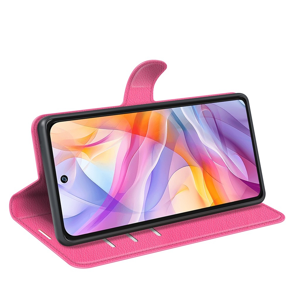 Litchi könyv tok ZTE Blade V70 Vita - rózsa