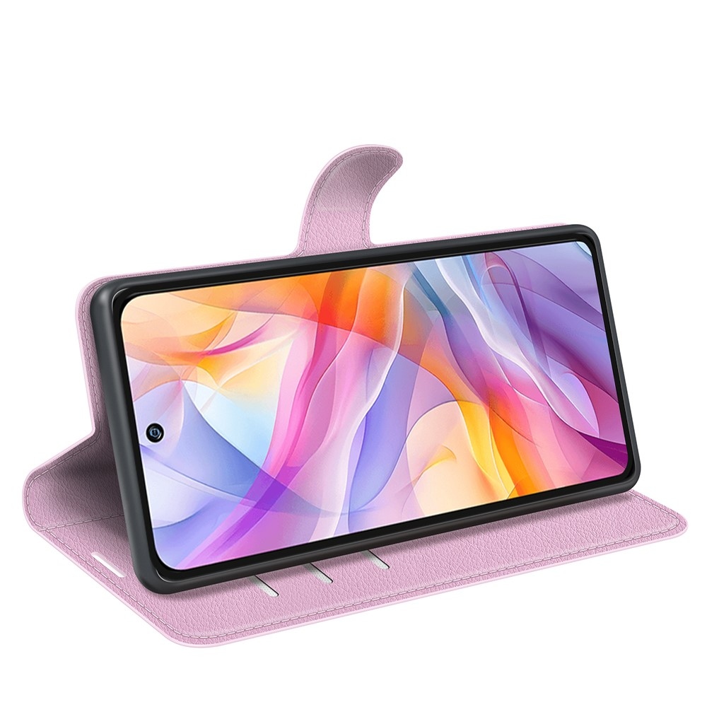 Litchi könyv tok a ZTE Blade V70 Vita készülékhez - rózsaszín