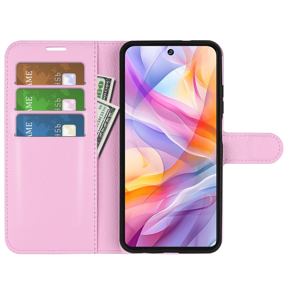 Litchi könyv tok a ZTE Blade V70 Vita készülékhez - rózsaszín