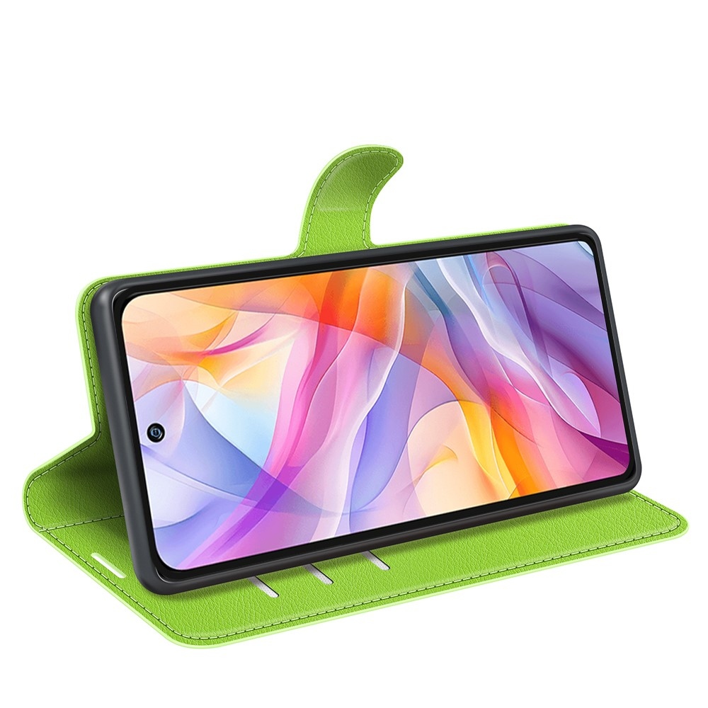 Litchi könyv tok a ZTE Blade V70 Vita készülékhez - zöld